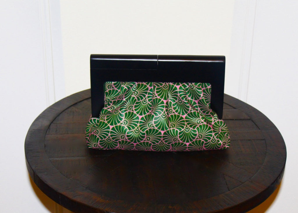 Small Wooden Handle Clutch